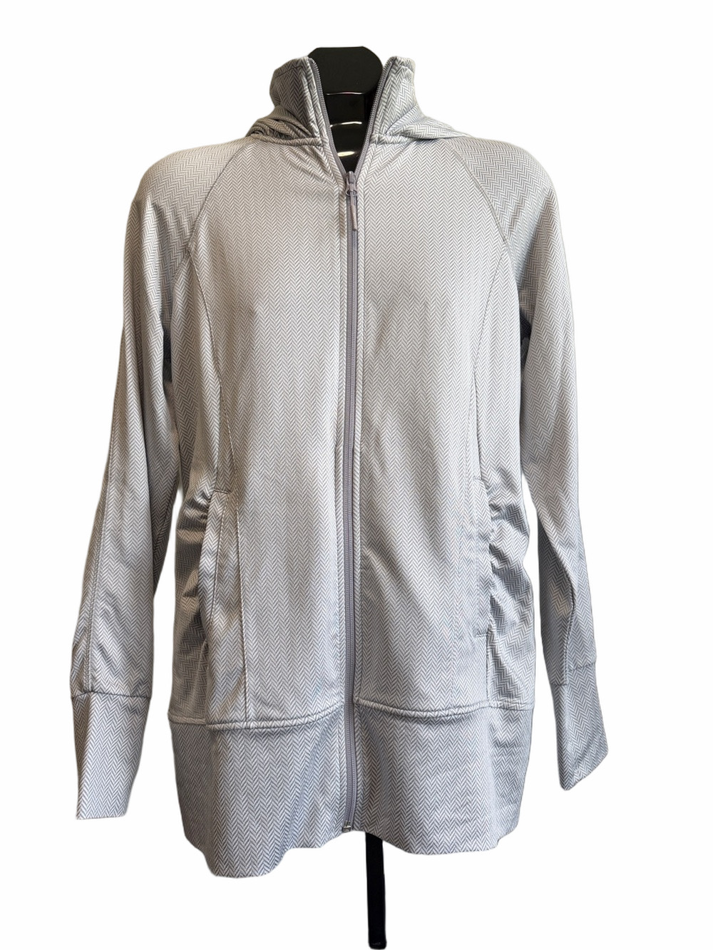Mondetta Women's Gray Zippered Utility Jacket